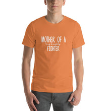 Load image into Gallery viewer, Mother of a tiny & mighty fighter Unisex T-Shirt