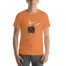 Load image into Gallery viewer, Cute Pikachu wears Deadpool costume Unisex T-Shirt